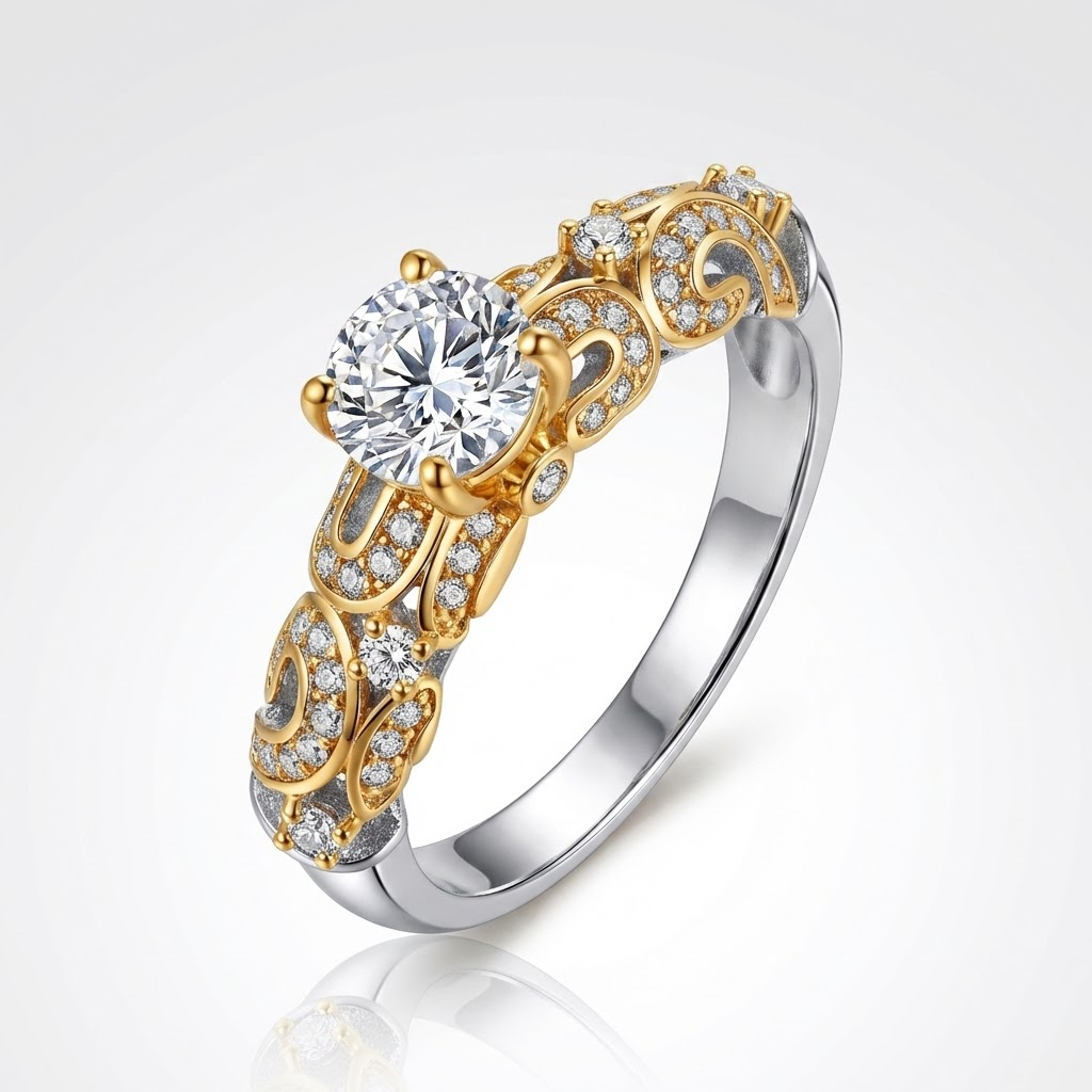 GOLD CROWN RING