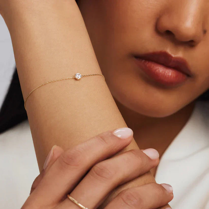 ClÃ©a Stone Bracelet | White Gold