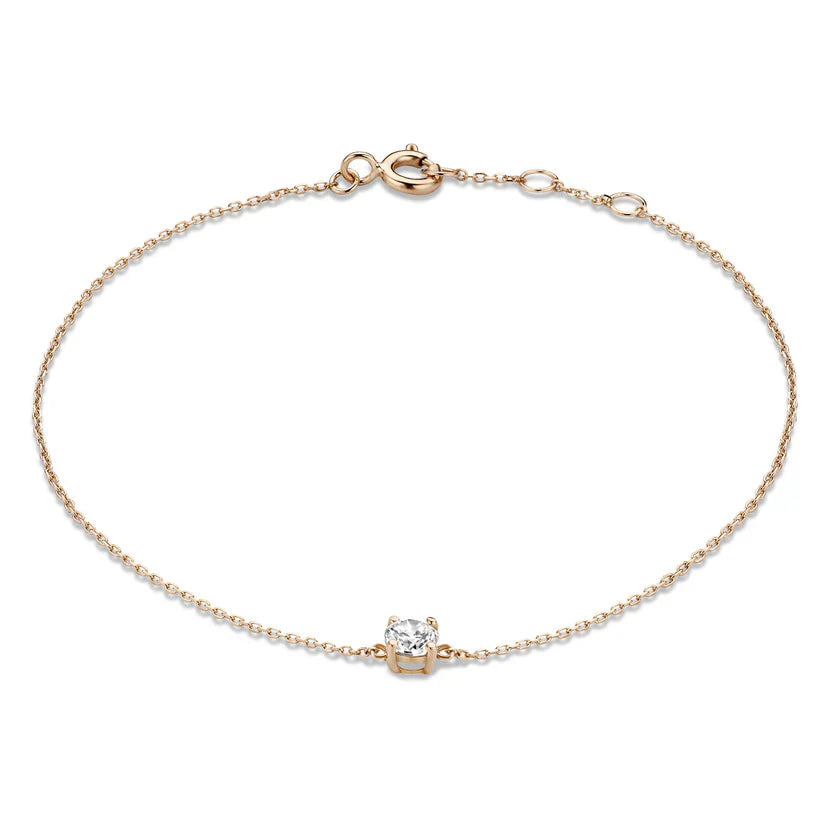ClÃ©a Stone Bracelet | White Gold