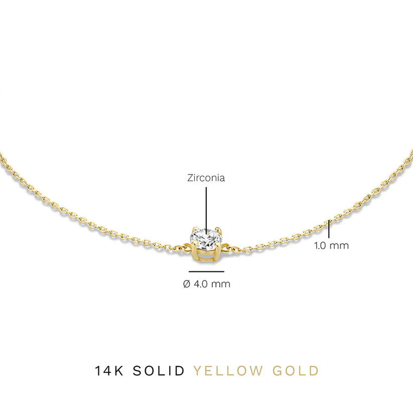 ClÃ©a Stone Bracelet | White Gold