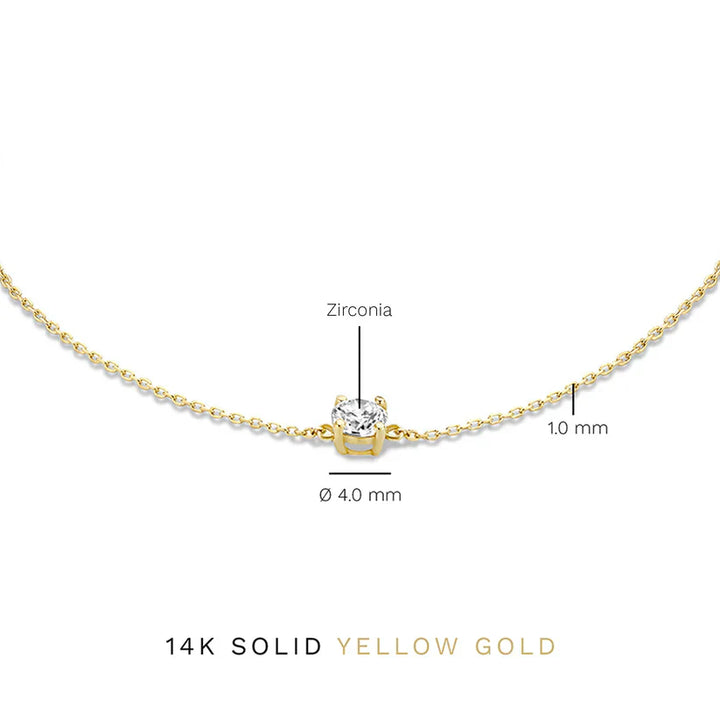 ClÃ©a Stone Bracelet | White Gold